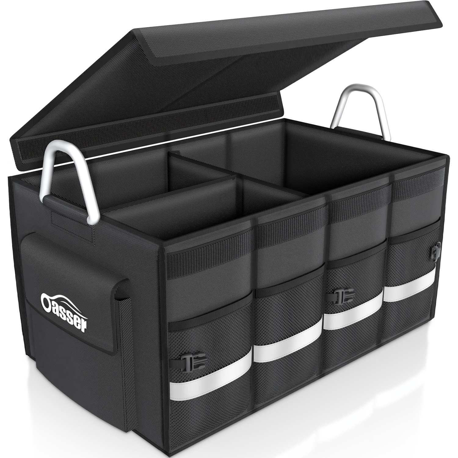 Foldable Waterproof Black Car Boot Organizer with Cooler Bag - China Car  Trunk Organizer, Car Organizer Box